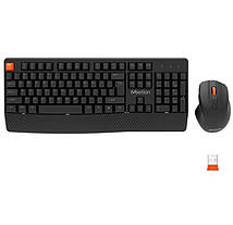 Набір 2 в 1 бездротова клавіатура та мишка Combo MeeTion MT-C4130, чорний, фото 5