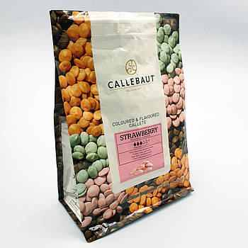 Натуральний рожевий шоколад Callebaut Strawberry 30% — 100 г (розвіс)
