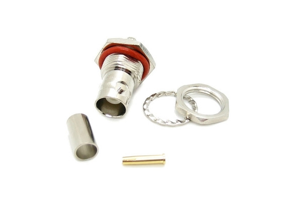 Роз'єм Aoxun BNC-203 Male QianJia прямий на кабель RG58 - 1 шт., фото 1