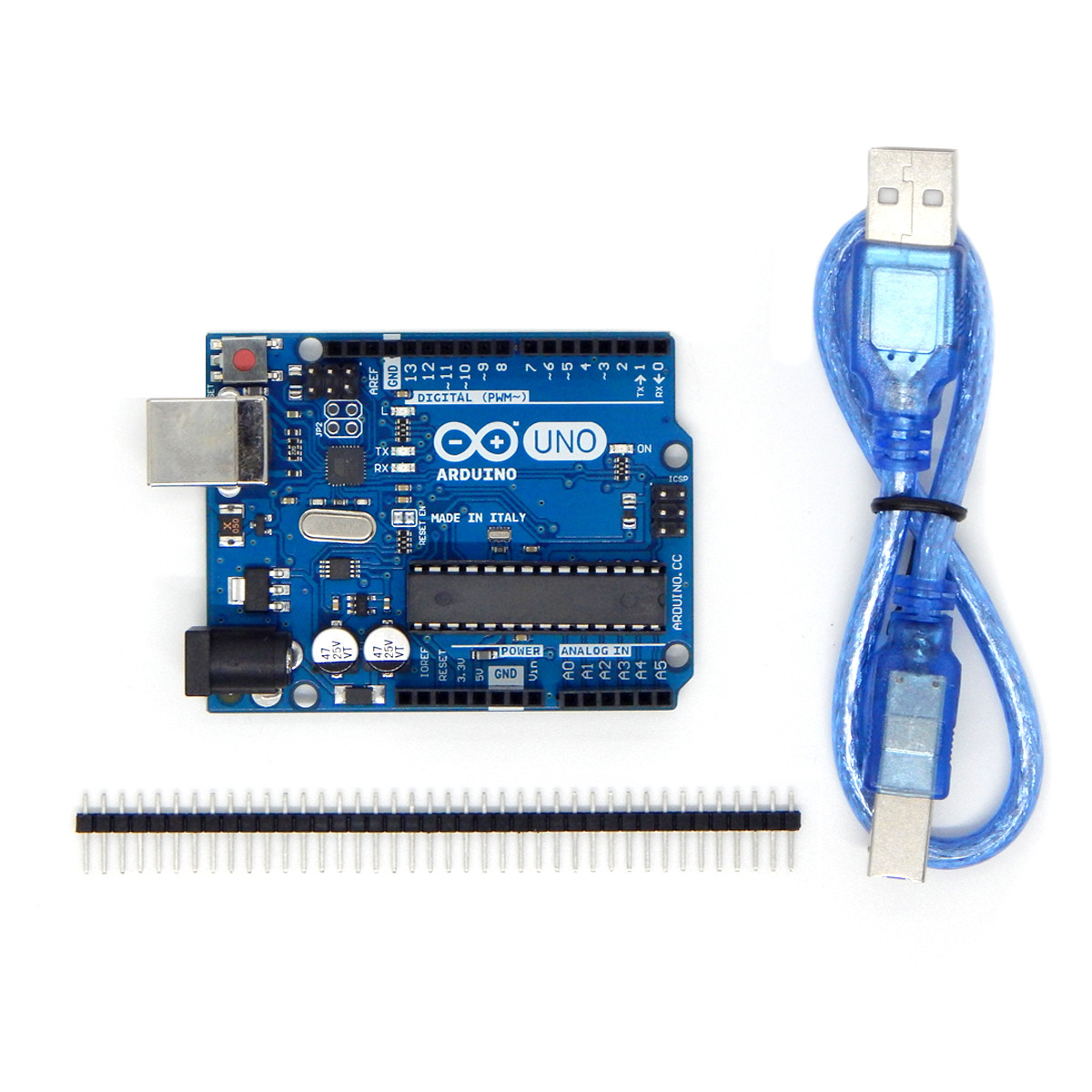 Плата Arduino UNO R3 (ATmega328P + ATmega16U2 + USB кабель) - якість 2024