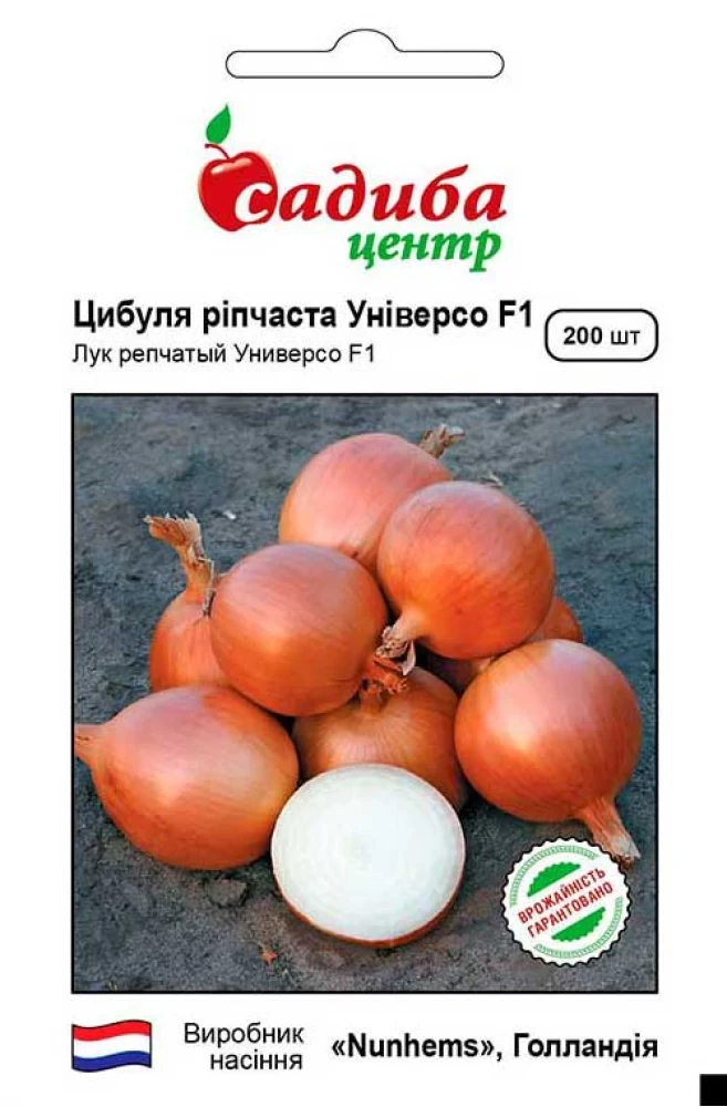 Цибуля ріпчаста Універсо F1, 200 шт., СЦ, фото 1