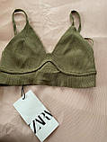 Zara Топ оливковий S, фото 3