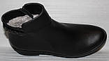 Черевики чорні жіночі зимові шкіряні від виробника модель ТН24-249, фото 5