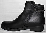 Черевики чорні жіночі зимові шкіряні від виробника модель ТН24-249, фото 3