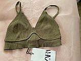 Zara Топ оливковий S, фото 4
