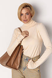 Жіночий базовий гольф — кремовий колір, ONE SIZE (є розміри)