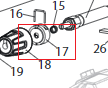 Упорна втулка на фарбувальний агрегат Wagner SuperFinish 33 PLUS/PRO