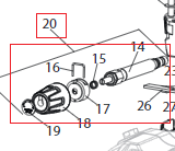 Клапан регулювання тиску SF-33 у зборі на фарбувальний агрегат Wagner SuperFinish 33 PLUS/PRO