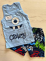 Дитячий комплект майка і шорти "Crazy"
