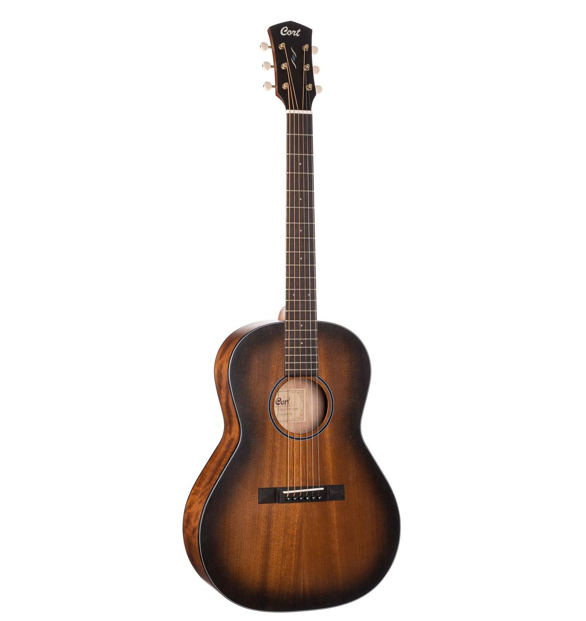 Електро-акустична гітара CORT CORE-PE MAHOGANY (OPEN PORE BLACK BURST)