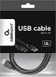 Кабель-подовжувач Cablexpert USB 2.0 AM/AF 1.8 м (CCP-USB2-AMAF-6), фото 4