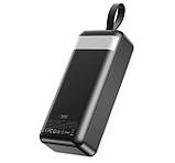 Повербанк с фонариком XO PR240 30 000mAh USB-C 20W/USB-A 22.5W Fully LCD Black, фото 5