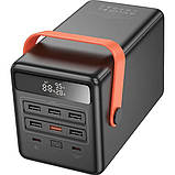 Повербанк Hoco DB03 100 000mAh Max Centurion 65W + подарунок МЗП WUW-C208 30W PD USB-C + USB QC3.0 18W PowerBank, фото 3