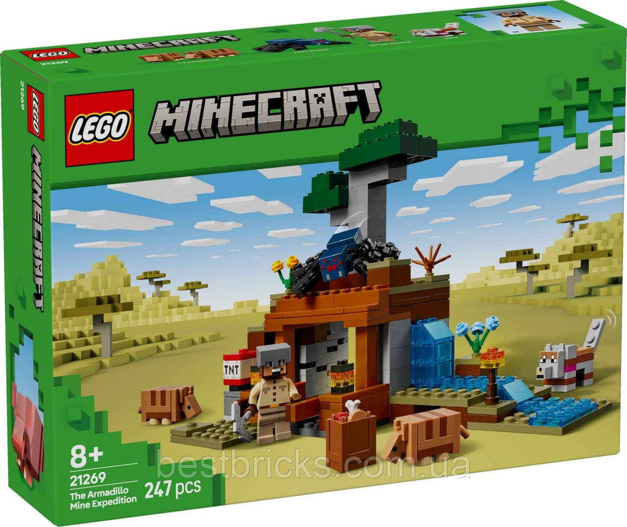 Конструктор Lego Minecraft Шахтна експедиція «Броненосець» 21269, фото 1