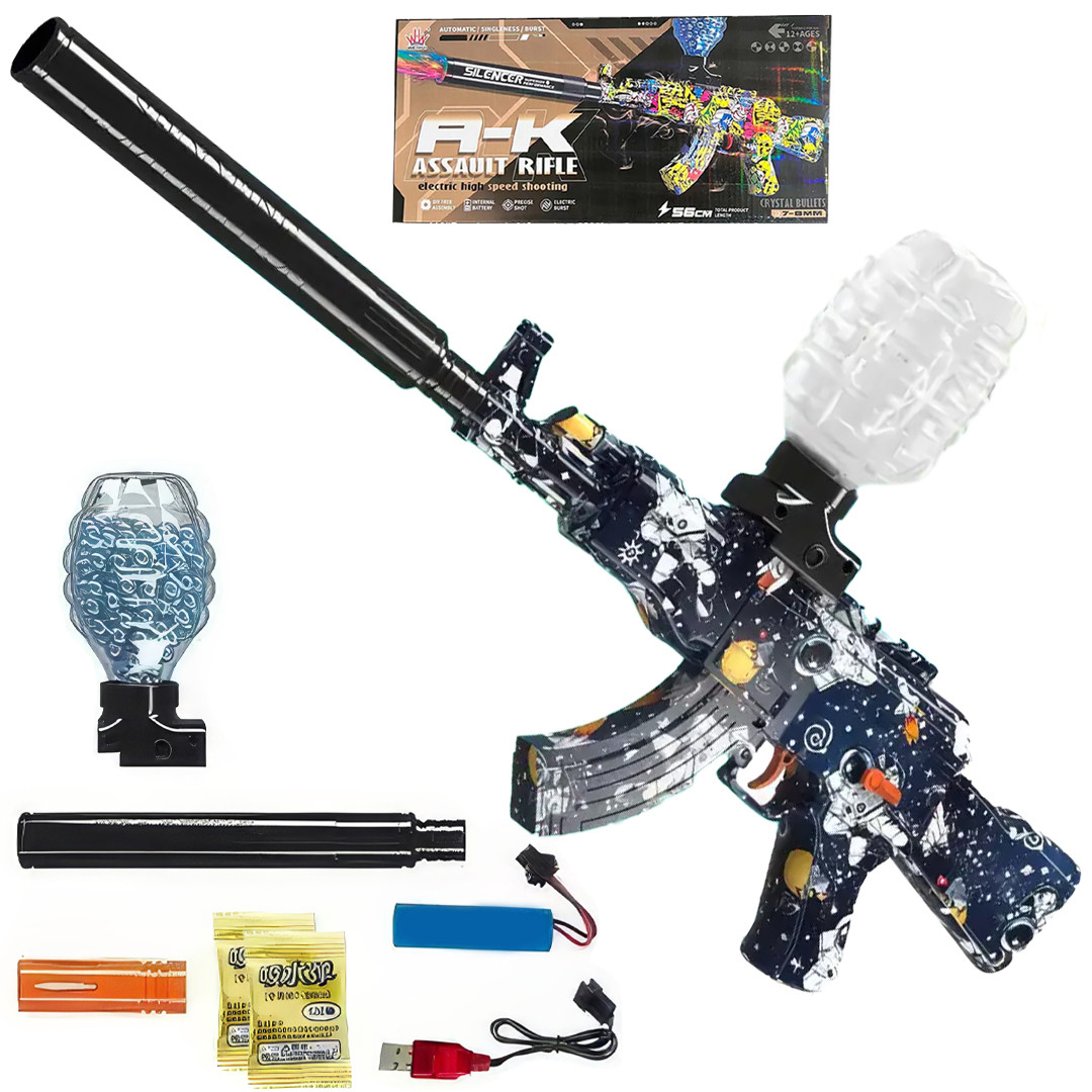 Автомат стріляє орбізами на акумуляторі GUN TOYS WH10 Автомат для хлопчиків на гелевих кульках