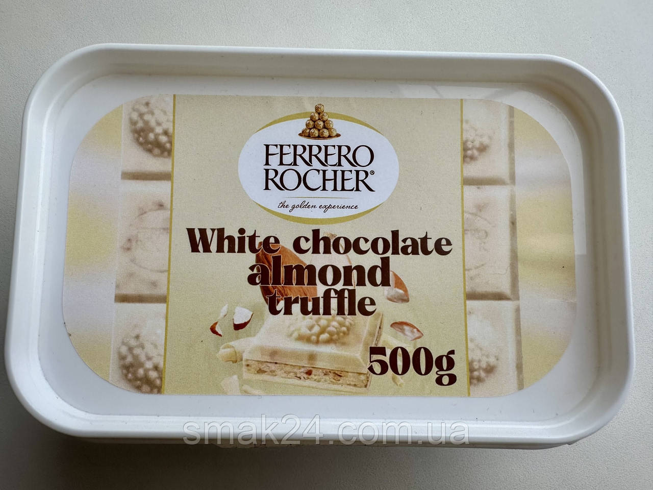 Мигдальний трюфель із білого шоколаду Ferrero Rocher White Chocolate Польща 500г