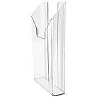 Кишеня для реклами формату єврофлаєр (100х200мм) вертикальна на скотчі, акрилова, фото 2