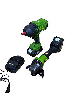 Набір 2в1 Болгарка Procraft PGA20, Гайковерт Procraft PWA80 ( 2акб+зу)