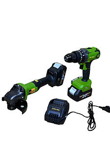 Набір 2в1 Болгарка PGA20, Шуруповерт PA18bl( 2акб+зу)