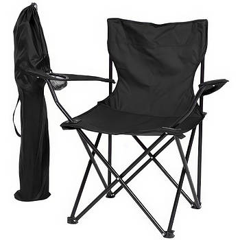 Стілець-крісло розкладне з чохлом, підлокітниками та навантаженням до 100 кг 80х50х76 см