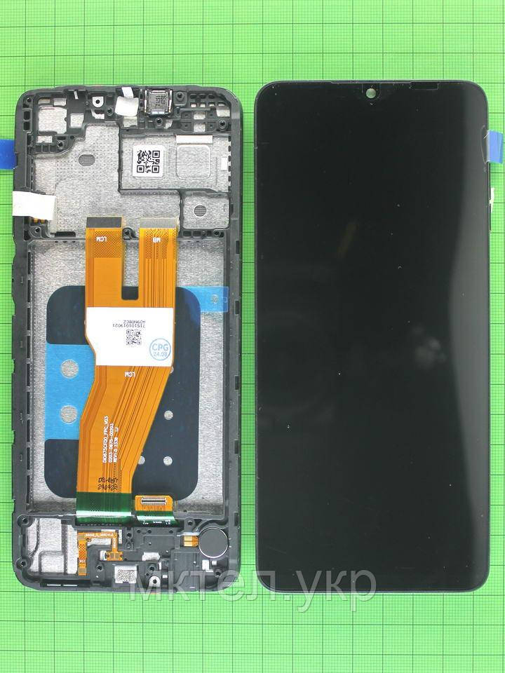 Дисплей Samsung A055 Galaxy A05 з сенсором, корпусом, чорний Original PRC