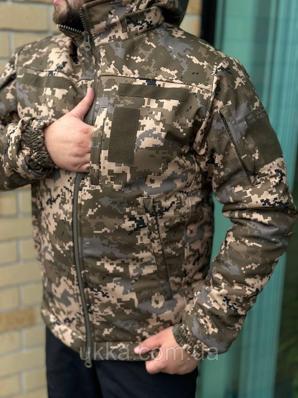 Куртка Бушлат піксель зимовий Softshell Omni-heat 44,46,48,50,52,54,56,58 розміри