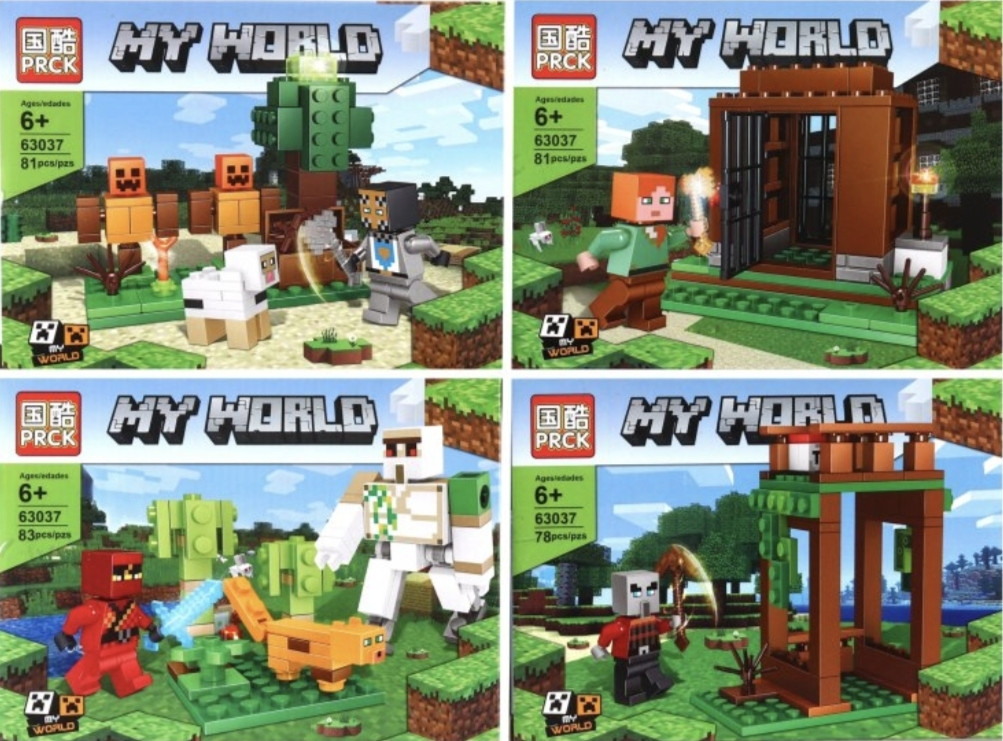 Конструктор Майнкрафт 323 деталі, подарунок для хлопчиків Minecraft фігурки