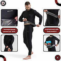 Термобелье мужское Columbia Omni-Heat черное, высококачественное, до -30°C - размер: S