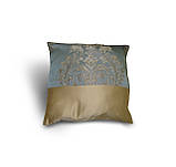 Комплект декоративних подушок Firanka Damask 35х20см 2шт 33х33см 4шт блакитні з пісочним (п_0531), фото 3