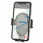 Автотримач з безпровідною зарядкою (ширина 62-88мм), CA105 / Тримач для телефона / Тримач в авто, фото 8