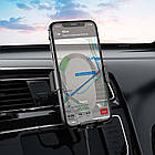 Автотримач з безпровідною зарядкою (ширина 62-88мм), CA105 / Тримач для телефона / Тримач в авто, фото 4