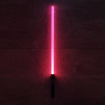 Світловий лазерний меч Джедая | 85 см | звукові та світлові ефекти | рожеве світіння | Pink Black