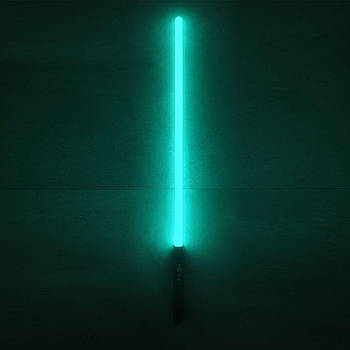 Світловий лазерний меч Джедая | 85 см | звукові та світлові ефекти | блакитне світіння | Ice Blue Black