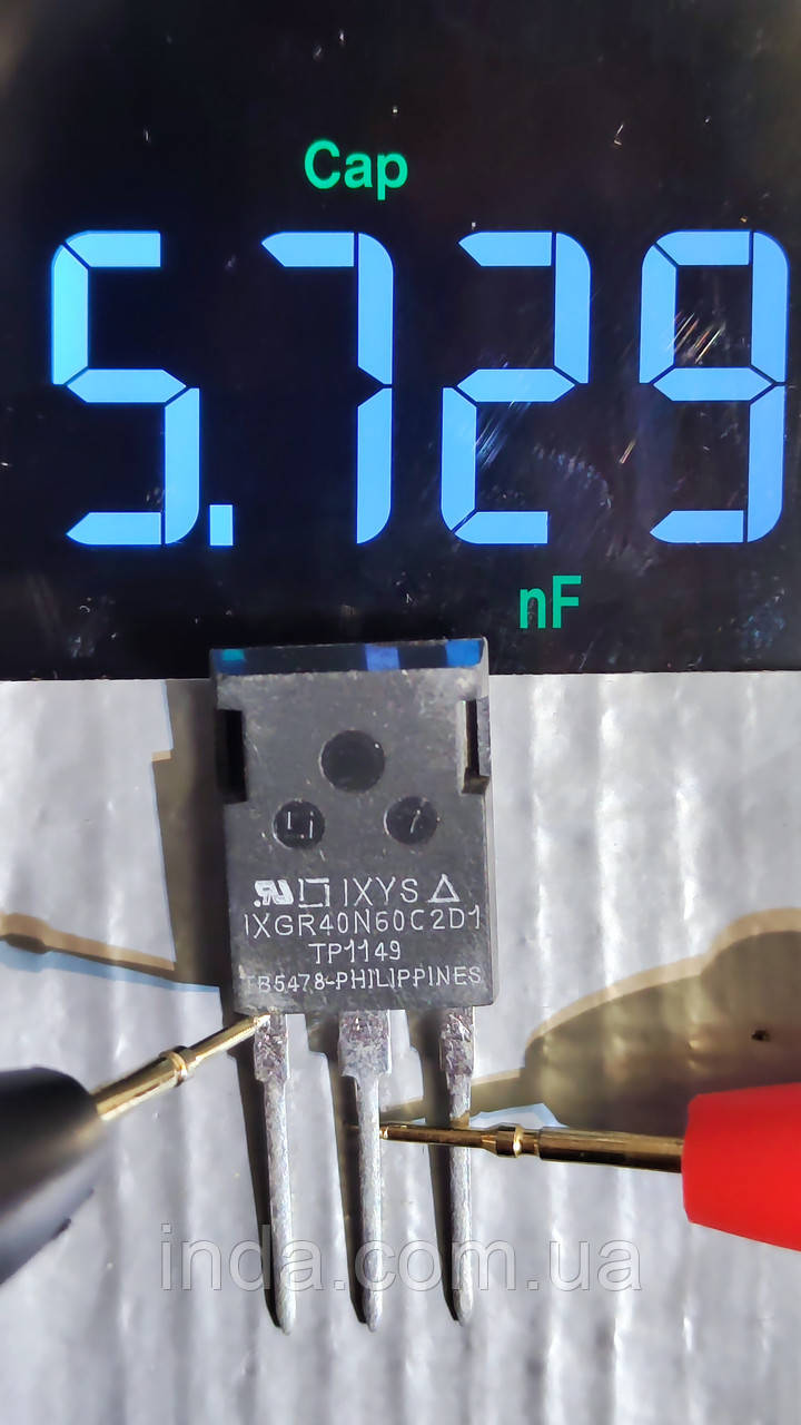 Транзистор IXGR 40N60C2D1 60A/40A, 600V, IGBT, 40n60c2  ixgr40n60c2d1 ixgr40n60c2 ixgr40n60c ixgr40n60bd1 ixgr40n60b