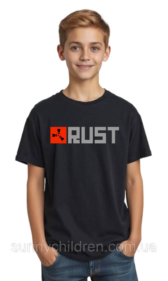 Футболка з принтом Rust
