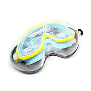 Маска-окуляри для плавання дитяча Conquest BL-2102 з берушами антифог (для дітей від 4 до 8 років), фото 4