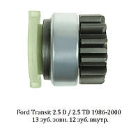 Бендикс редукторного стартера Ford Transit 2.5 D, 2.5 TD (1986-2000) 13 зубців Форд Транзит