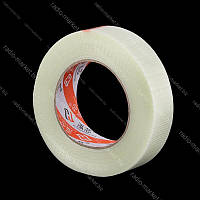 Клейка стрічка з поздовжнім скловолокнним армуванням 30мм 50м