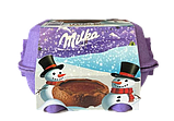 Новорічний набір з шоколадними яйцями Milka Snowballs Löffel Ei зі смаком какао 136 г, фото 5