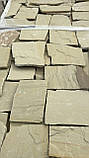 Піщаник тернопільський жовтий камінь для облицювання фасаду будинку, цоколя, паркану, фото 2