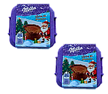 Новорічний набір з шоколадними яйцями Milka Löffel Ei Haselnüsse 136 г, фото 4