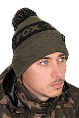 Шапка Fox Collection Bobbles Green Black