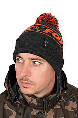 Шапка Fox Collection Bobbles Black Orange