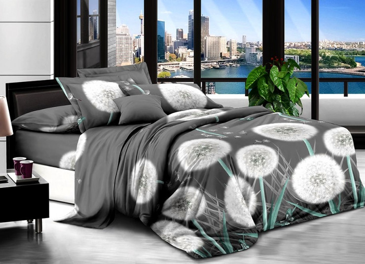 Комплект постільного бязь №пл487 Подвійний 175х220