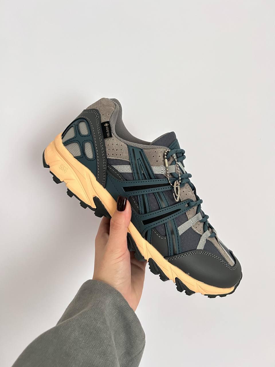 Зимові Чоловічі Кросівки Asics Gel-Sonoma 15-50 Gore-Tex Grey / Асікс Гел-Сонома 15-50 Гор Текс Сірі з Синім