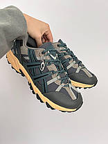 Зимові Чоловічі Кросівки Asics Gel-Sonoma 15-50 Gore-Tex Grey / Асікс Гел-Сонома 15-50 Гор Текс Сірі з Синім, фото 6