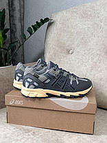 Зимові Чоловічі Кросівки Asics Gel-Sonoma 15-50 Gore-Tex Grey / Асікс Гел-Сонома 15-50 Гор Текс Сірі з Синім, фото 5