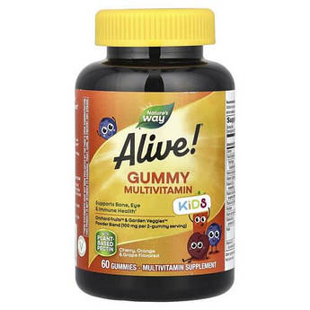 Nature's Way Alive! Kids Complete Multivitamin 60 жувальних цукерок