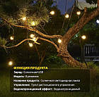 Гірлянда на сонячній батареї з лампочок у стилі ретро з пультом і таймером, 3 метри 10 led акумуляторна, фото 9