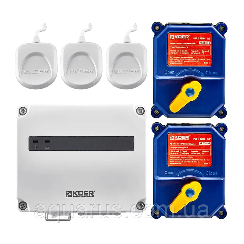 Комплект системи контролю протікання води KOER KR.1501.SET (KR5221)